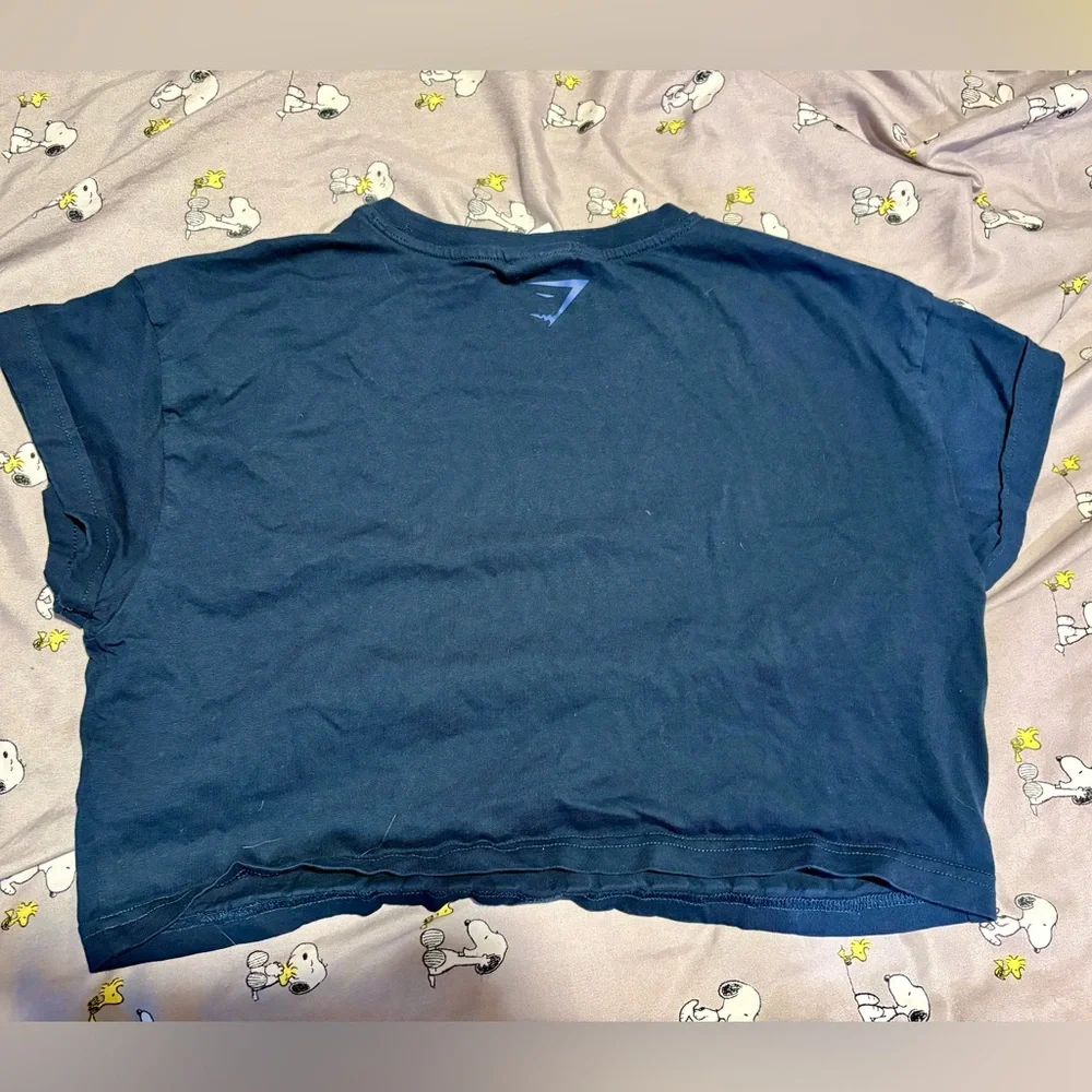 Gym shark blue crop top - Picture 2 of 3